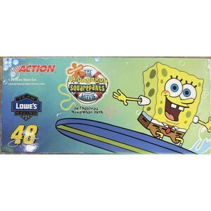 Vintage 2004 Autograph Jimmie Johnson SpongeBob 1:24 scale stock car factory box